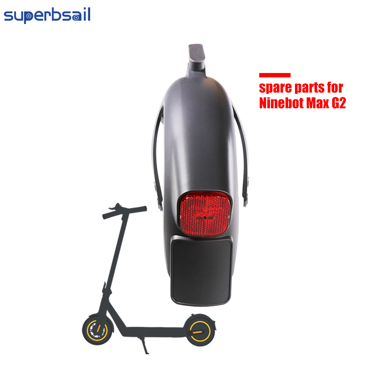 Superbsail Original Rear Fender For Ninebo KickScooter Max G2 Electric Scooter Mudguard Parts Taillight Bracket