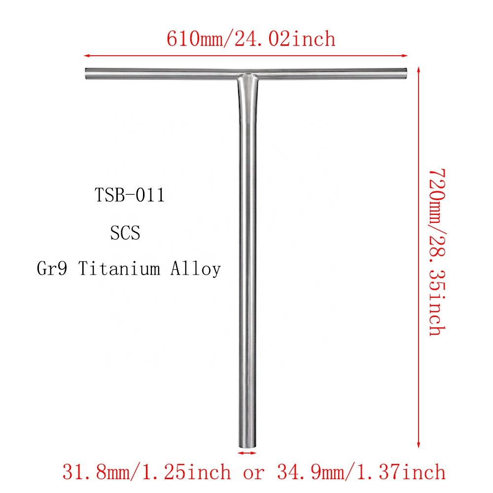 Huoli 720mm*610mm Scooter Bar High Quality extreme for Chilli Envy Gr9 Titanium Pro Stunt Scooter Part Handlebar