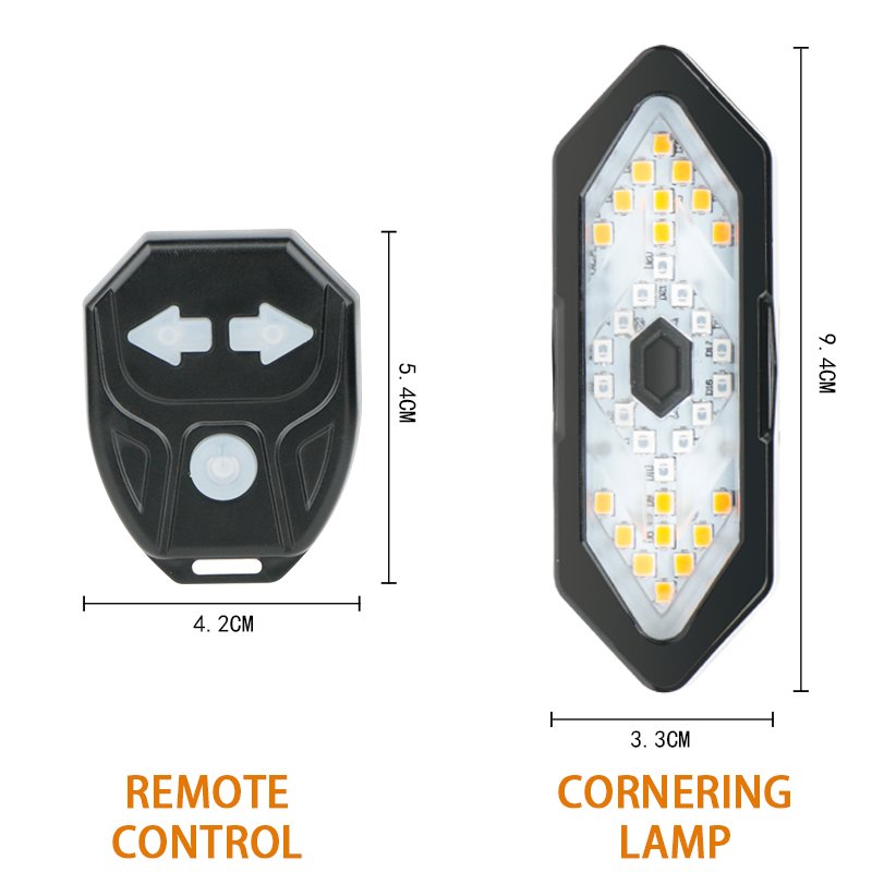 USB Charable Led Rear Light Lamp for Mountain Bike Cycling Waterproof Riding with Remote Control Horn Tail Light for Bicycle Use
