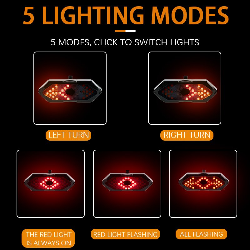 USB Charable Led Rear Light Lamp for Mountain Bike Cycling Waterproof Riding with Remote Control Horn Tail Light for Bicycle Use