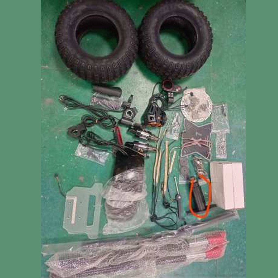 Accessories 14 inch tire motor seat oil brake frame controller front rear suspension spare parts for electric scooter Obarter X7