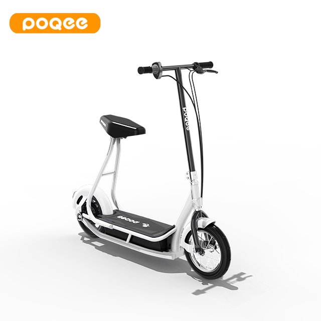 12 inch 250W kick scooters with high speed electric scooter with seat with pedals kids handlebar electric scooter