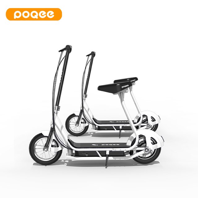 12 inch 250W kick scooters with high speed electric scooter with seat with pedals kids handlebar electric scooter