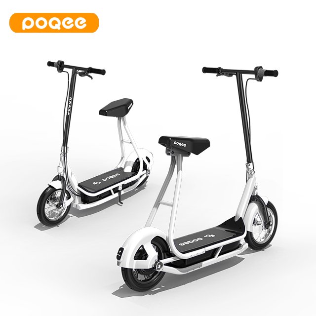 12 inch 250W kick scooters with high speed electric scooter with seat with pedals kids handlebar electric scooter