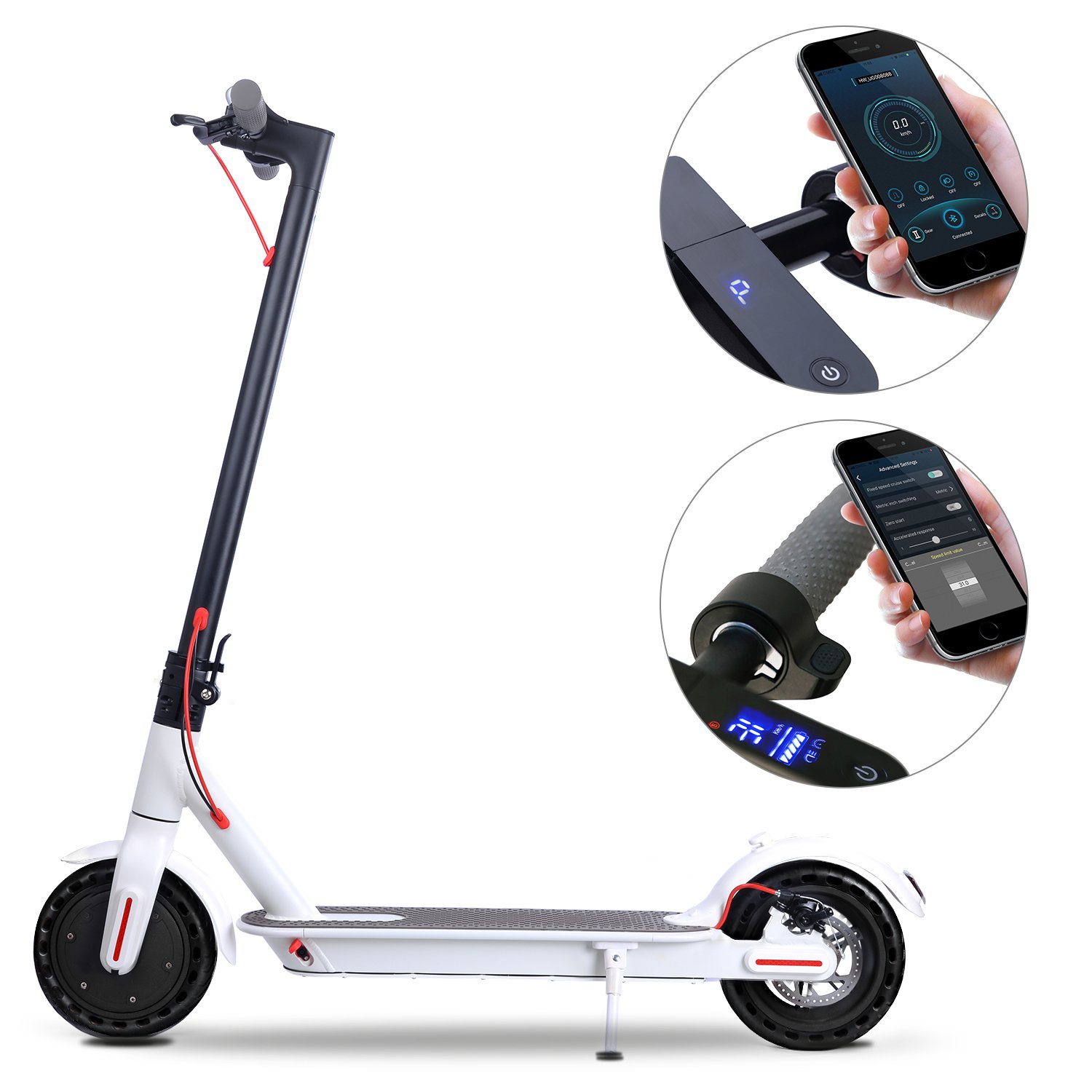 Aovo 2020 Newest Model 7.8Ah Battery 20Km Range 2 Wheels Waterproof IP65 8.5inches Foldable M365 Pro Electric Scooter Scooty