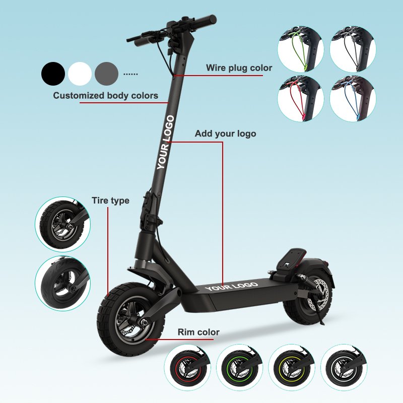500w motor max 60km long range electricity off-road scooter E9GS foldable adult electric scooter