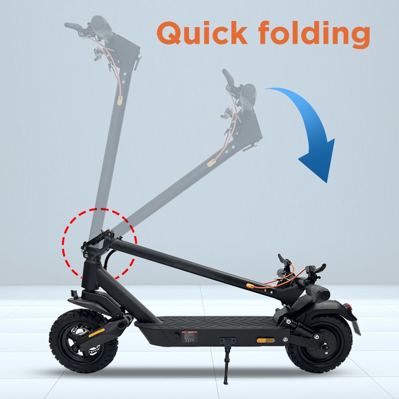 500w motor max 60km long range electricity off-road scooter E9GS foldable adult electric scooter