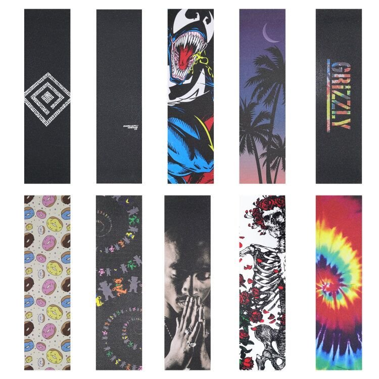 Customized printed PVC Self-adhesive Safety Scooter Longboard Skateboard Rubber Waterproof Anti Slip Non Slip Grip Tape