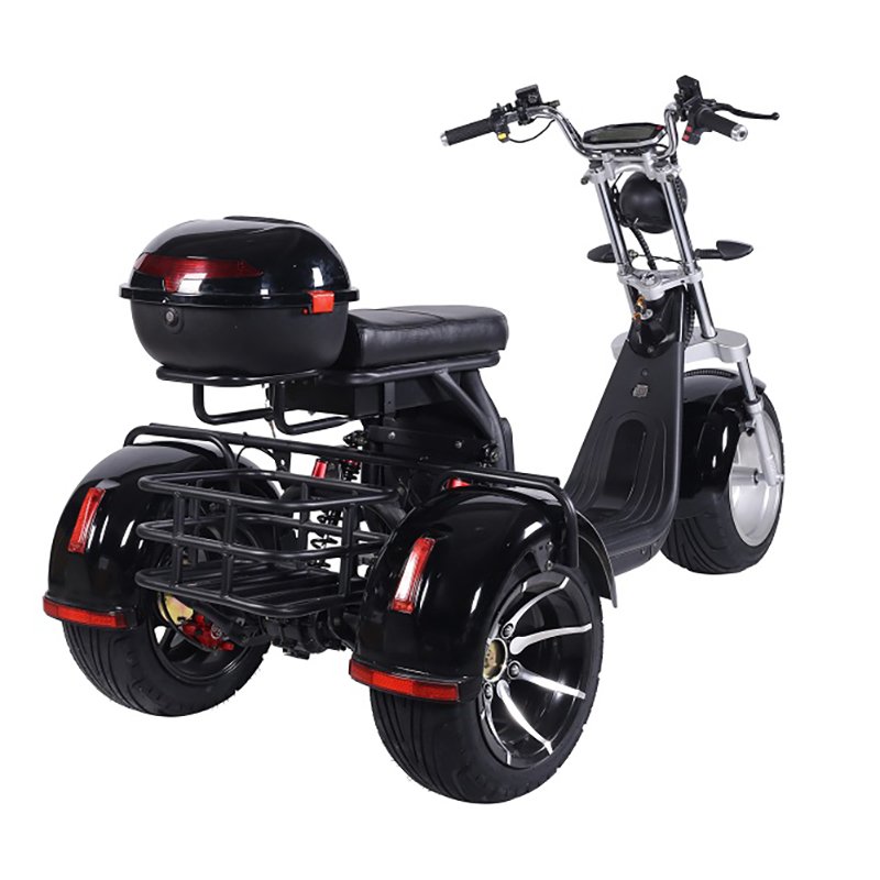 Three Wheel Electric Scooter 1000W Motor 10 inch Fat Tire E Scooter Powerful Electric Scooters