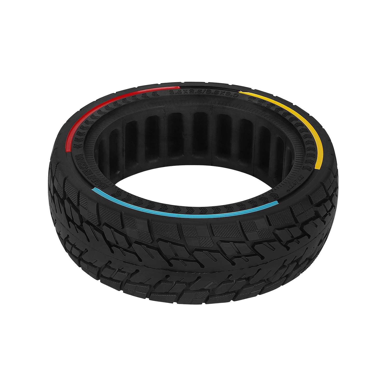 8.5*2.5 Off-Road Solid Tire 8.5 Inch Wheel Solid Tires With Three Colours Circle For Dualtron Mini Motor Scooter Tyres Parts