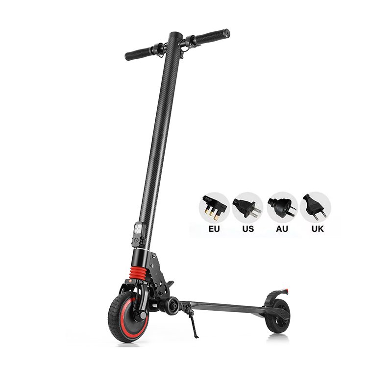 factory Maximum load 250W outdoor carbon fiber electric scooter with battery