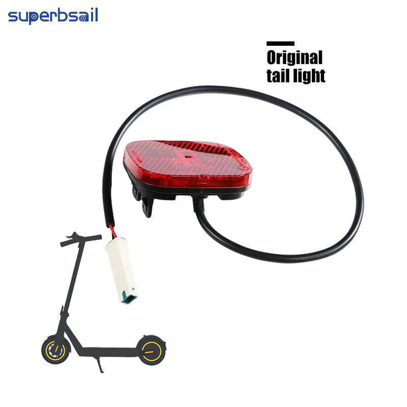 Superbsail Original Taillights with Wire Waterproof Rear Fender Light for Max G2 Electric Scooter Skateboard Stoplight Part