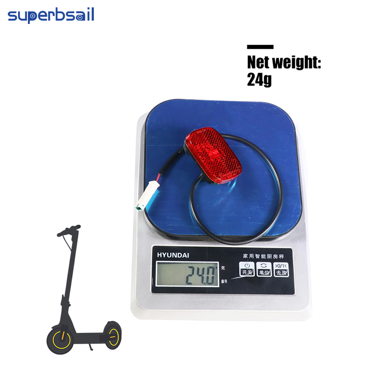 Superbsail Original Taillights with Wire Waterproof Rear Fender Light for Max G2 Electric Scooter Skateboard Stoplight Part