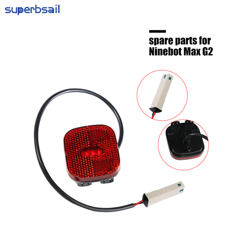 Superbsail Original Taillights with Wire Waterproof Rear Fender Light for Max G2 Electric Scooter Skateboard Stoplight Part