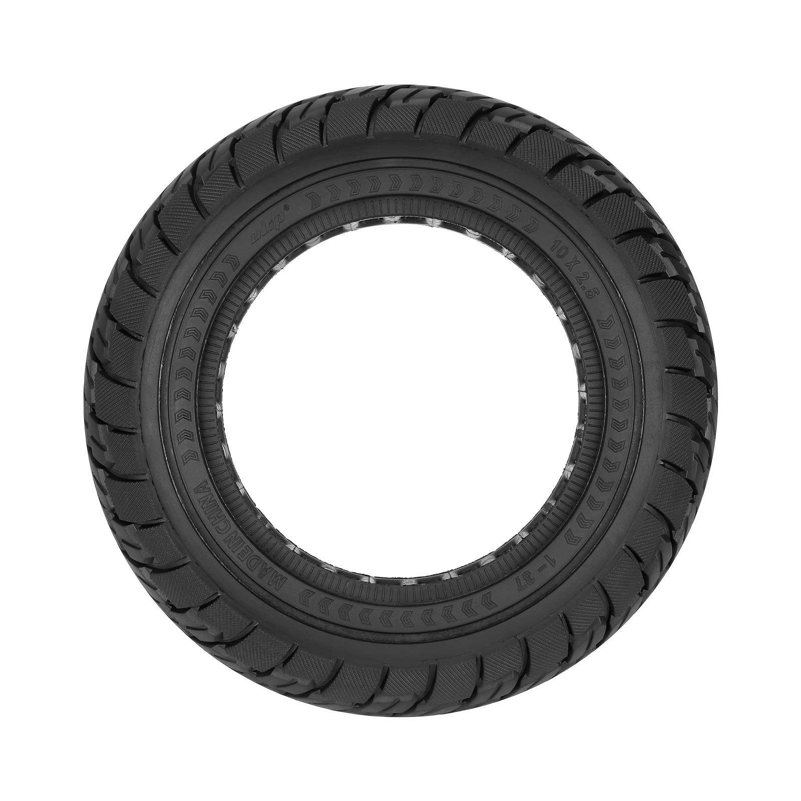 EU Warehouse Ulip 10*2.5 (37mm slot)Off-road Solid Tire 10x2.5 with 10 Inch Solit Tire for Electric Scooter Tire Replacement