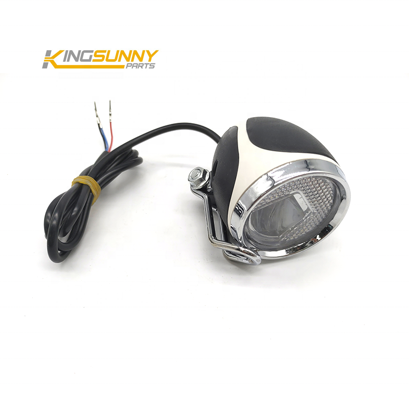 King Sunny Black Waterproof Front Light for Kugoo M4 Electric Scooter Parts Head Lamp Escooter Repair Accessory Headlight
