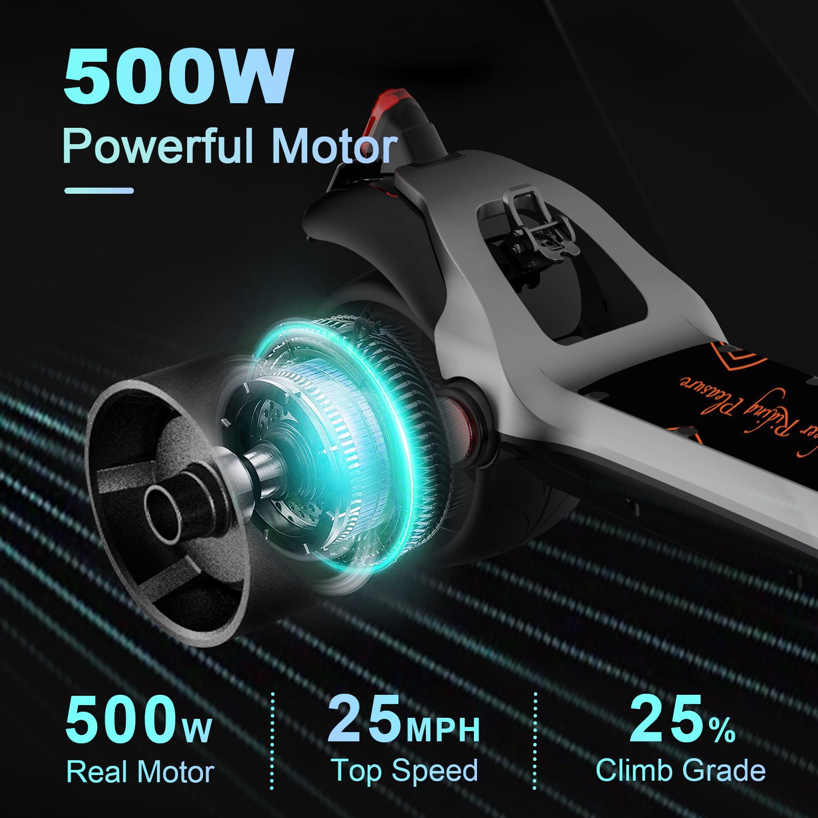 Zon Doo ZU08 In Stock Adult Electric Scooter with Smart App, 9 Inch Wide Wheel Solid Tires , Folding Electric Scooter.