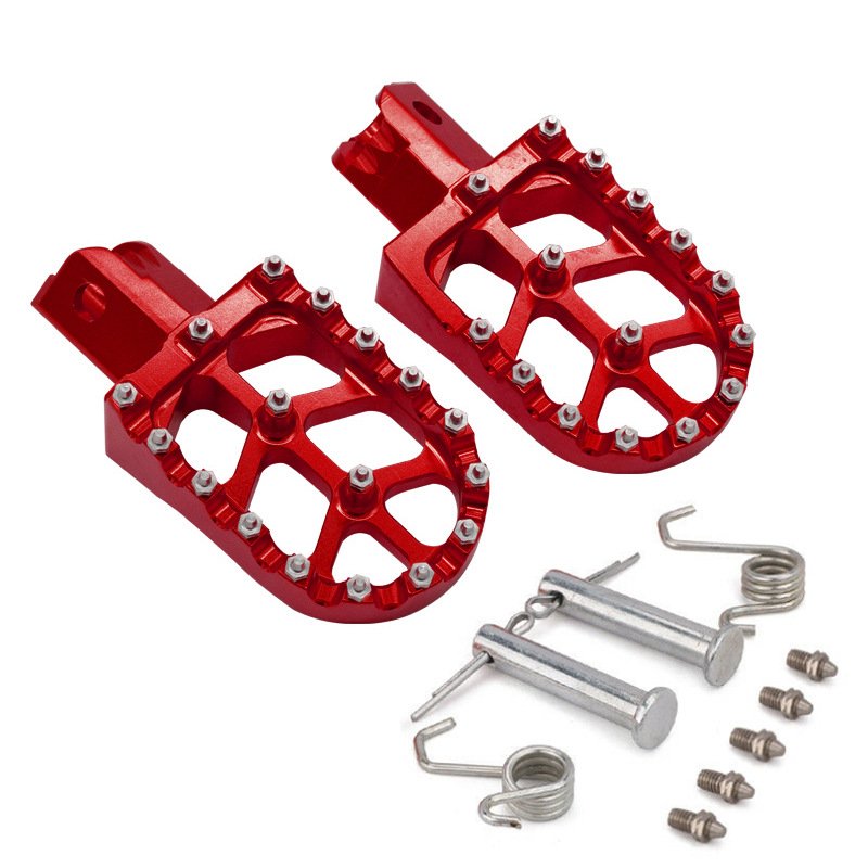 Universal Part Light Bee X E-bike Scooter Dirtbike Motorcycles Off-road Accessories-Motorcycle Foot Pegs Rests Pedals Support