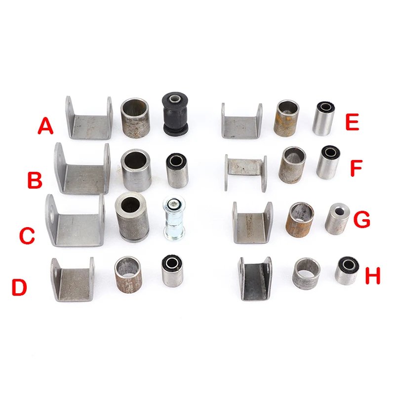 1Set Swing arm support buffer sleeve with steel bushing hanging lugs fit For ATV Scooter UTV Go Kart Quad Bike Buggy Suspension