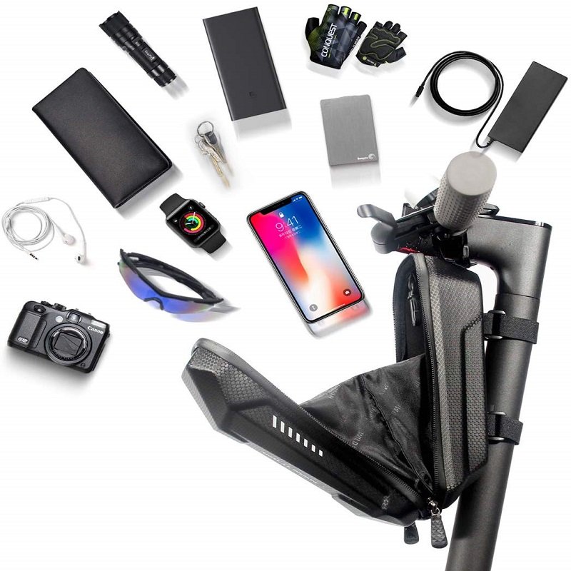 Wild Man Universal Electric Scooter EVA Hard Shell Bags Waterproof Reflective Storage Bag 2L 3L