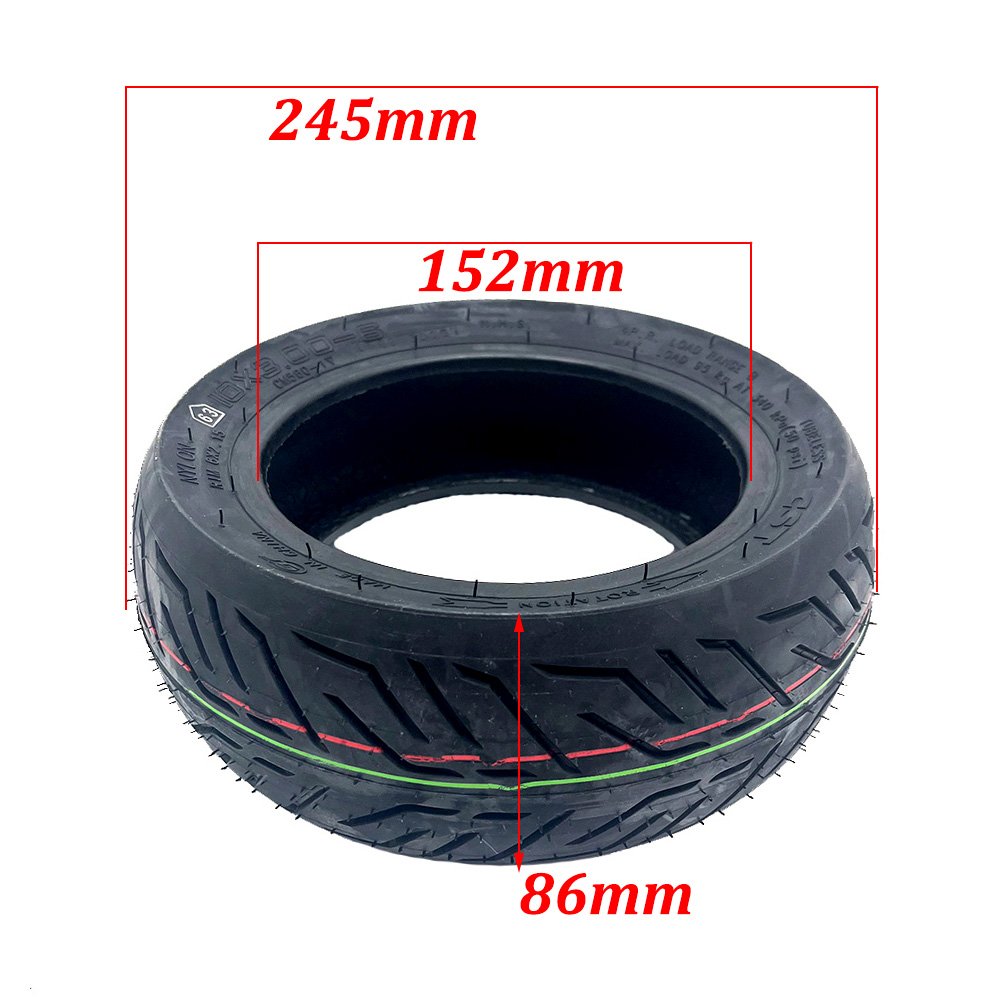 10x3.00-6 Tubeless Tire 10x2.50/3.0 Vacuum Tyre for 10 Inch Electric Scooter Wear-resistant High-quality Parts