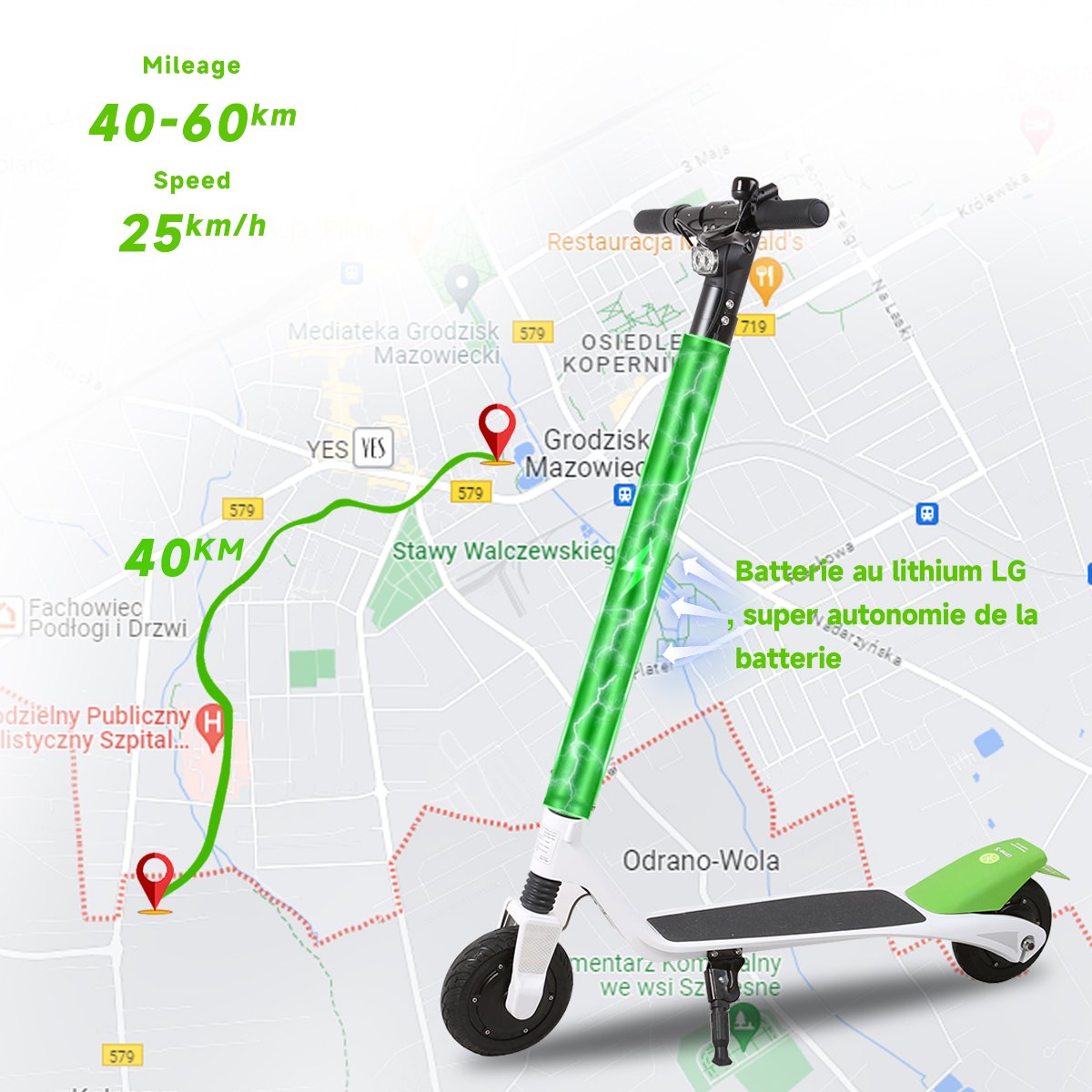 23 Miles Long Distance Electric Scooter New Material Adults Electric Scooter Cheap European Warehouse Electric Scooter Two Wheel