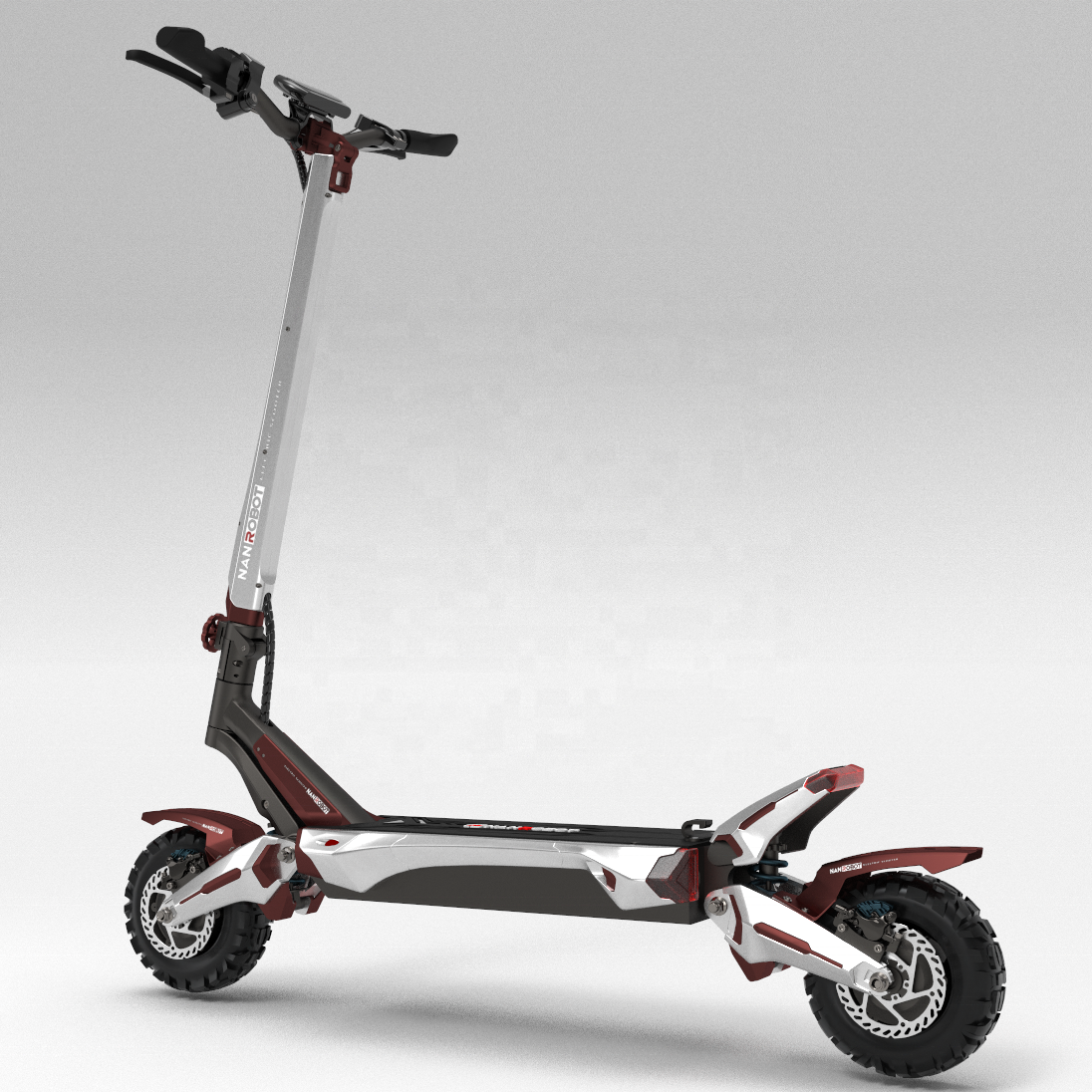EU Store NANROBOT Electric Scooter 52V 26Ah 2000W Dual Motor Off Road Monster E-scooter Top 65km/h(40mph)