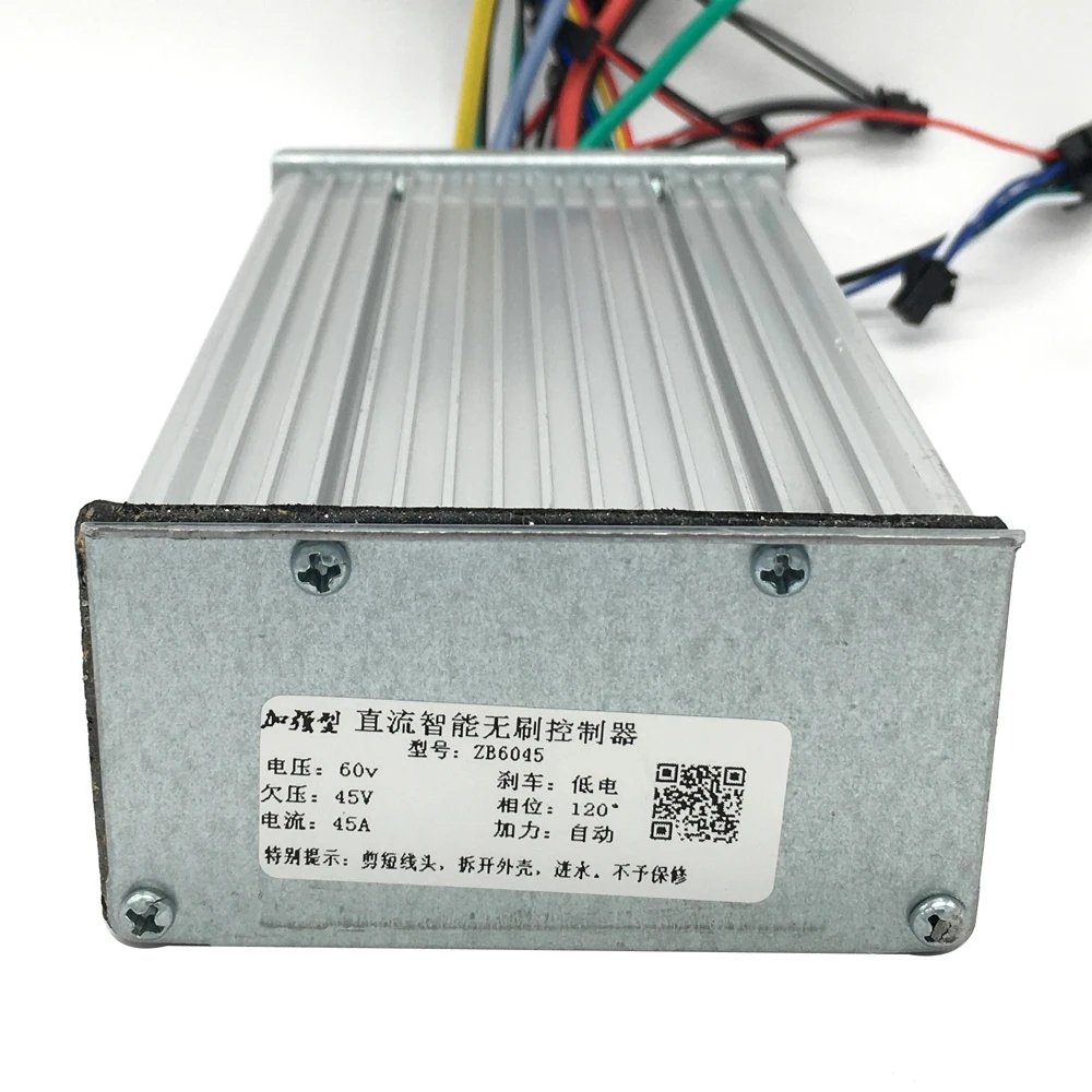 ZB Brand 60V 45A Sine Wave Controller for Dual Motor 6000W Electric Scooter Front and Rear Drive Controller