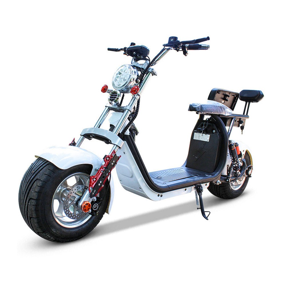 LEON Electric Scooter Cruiser Electric Bicycle with Fat Tyre/cheap Chopper Ebike/beach Electronics Unisex 18 Inch 60V 800W 1000W