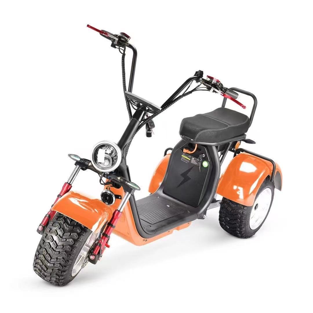 Amoto new 4000W 5000W Self balance trike with lithium battery electric scooters citycoco electric motorcycle 3 wheel citycoco