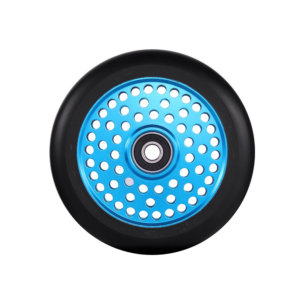Huoli Wholesale 88A PU Honey Core Hollow Metal 110mm Wheels Pro Stunt Trick Scooter Parts for Kick Scooters and Kids' Scooters