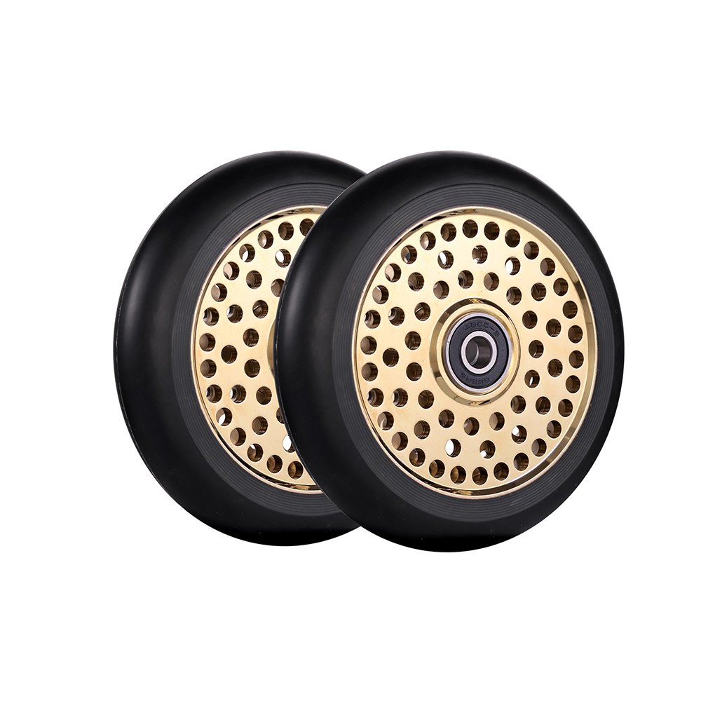 Huoli Wholesale 88A PU Honey Core Hollow Metal 110mm Wheels Pro Stunt Trick Scooter Parts for Kick Scooters and Kids' Scooters