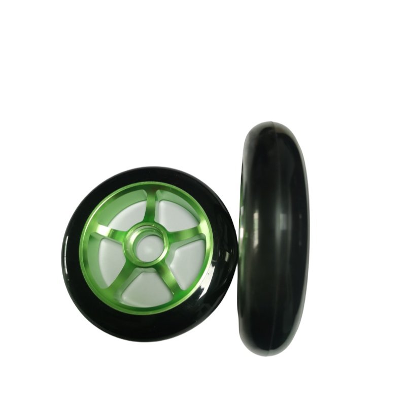 Aluminum Skateboard Parts PU 100mm,110mm,125mm Casting Scooter Wheels for Stunt Scooter 4 Wheel Inline Skates Electric Scooters