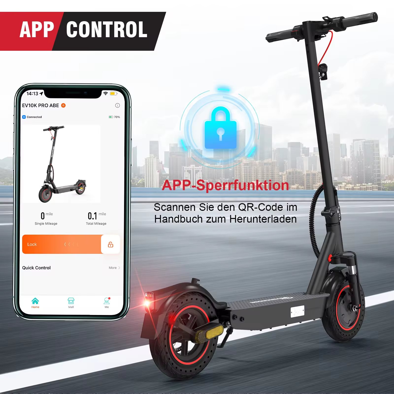 EU STOCK 2024 new arrivals EVERCROSS EV10K Pro 45km/ h 500W 48v lowest price adult electric scooter for Drop shipping