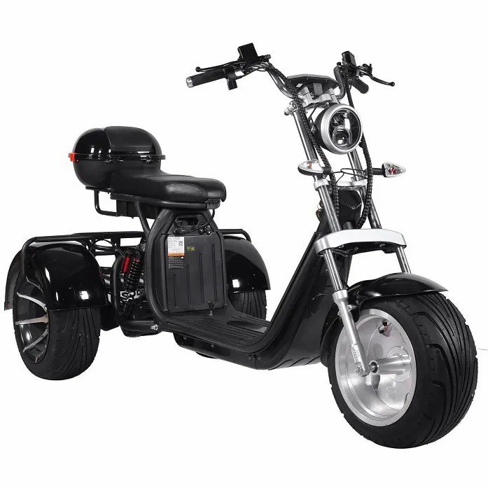 Double Seat Electric Tricycles 1500W Scooters 3 Wheel Electric Scooters Citycoco For Adult