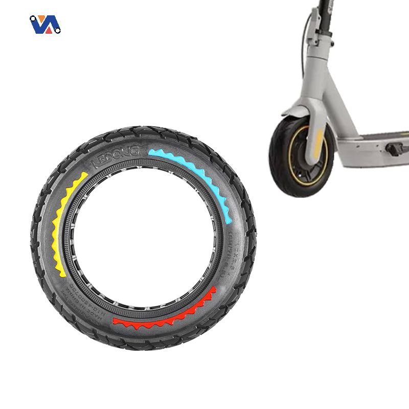 10 Inch 10x2.50 Colorful Honeycomb Solid Off-Road Tire Thick Wear Resistant Ninebot Max G30/G30D/G30P Series Rubber Plastic