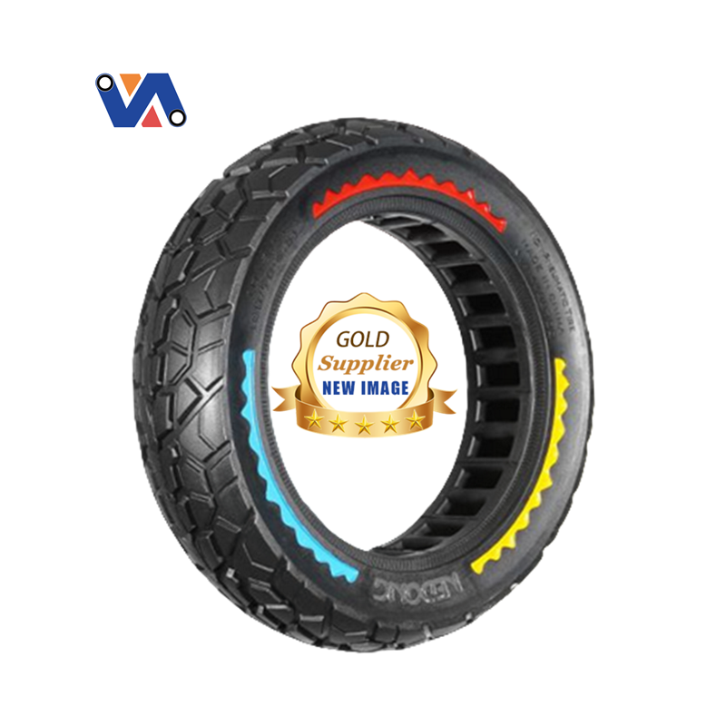 10 Inch 10x2.50 Colorful Honeycomb Solid Off-Road Tire Thick Wear Resistant Ninebot Max G30/G30D/G30P Series Rubber Plastic
