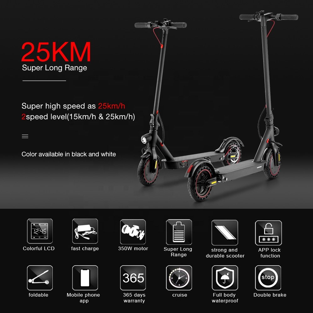 30km/h 7.5Ah Double shock absorption iScooter adult e scooter Adjustable Foldable trotinette electrique Mobile phones control