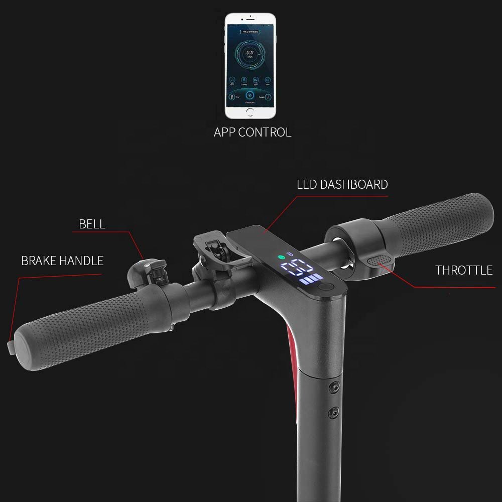 30km/h 7.5Ah Double shock absorption iScooter adult e scooter Adjustable Foldable trotinette electrique Mobile phones control
