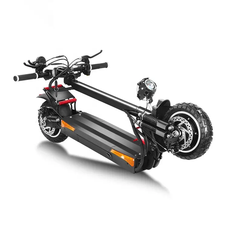 Fat Tyre Electric Scooter 10 Inch Long Range 40km/h Off Road Unisex Two Wheel Foldable Frame Electric Scooter