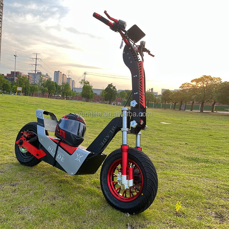 High Speed 80-100KM/H Electric Scooter With Seat F8 30AH 50AH Fat Tire Folding Scooter Electrics For Adult