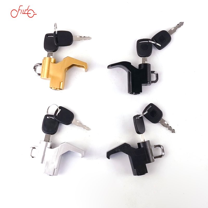 Wholesale Motorcycle accessories helmet anti-theft front multifunctional helmet lock electric scooter helmet hook lock