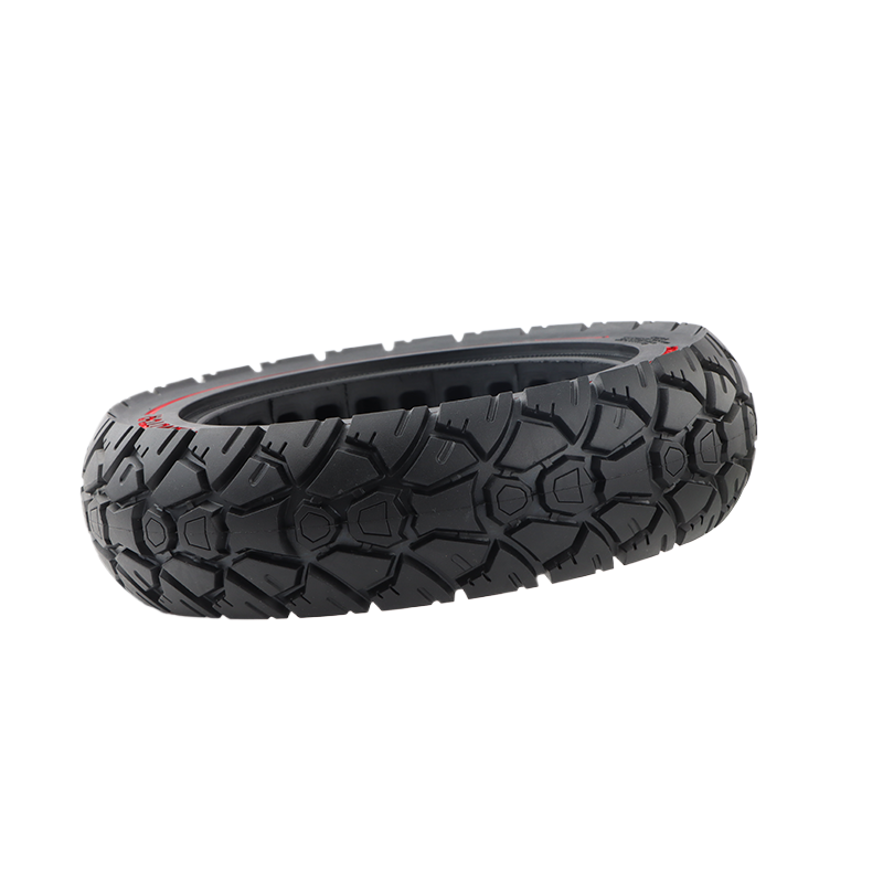 8.5 inch scooter solid tire AMITOR Electric Scooters 8.5*2.5-3.0 Off-Road Solid RubberTyre w/ red trim Pro/Pro2 Scooter
