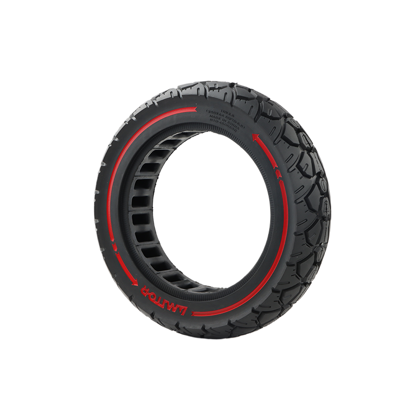 8.5 inch scooter solid tire AMITOR Electric Scooters 8.5*2.5-3.0 Off-Road Solid RubberTyre w/ red trim Pro/Pro2 Scooter