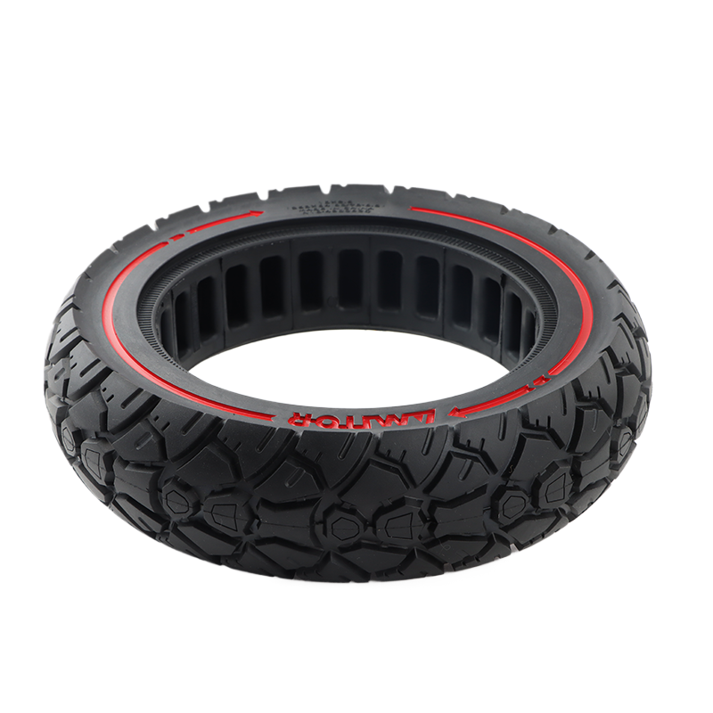8.5 inch scooter solid tire AMITOR Electric Scooters 8.5*2.5-3.0 Off-Road Solid RubberTyre w/ red trim Pro/Pro2 Scooter