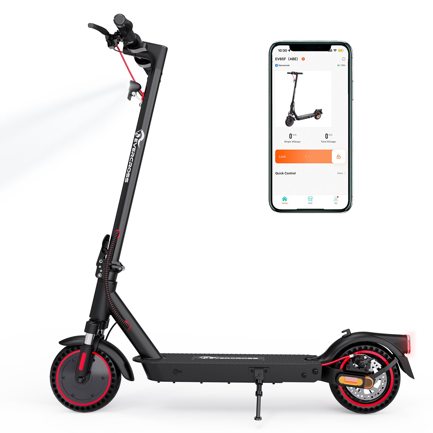 foldable adult 8.5 inch big tire electric scooter ABE
