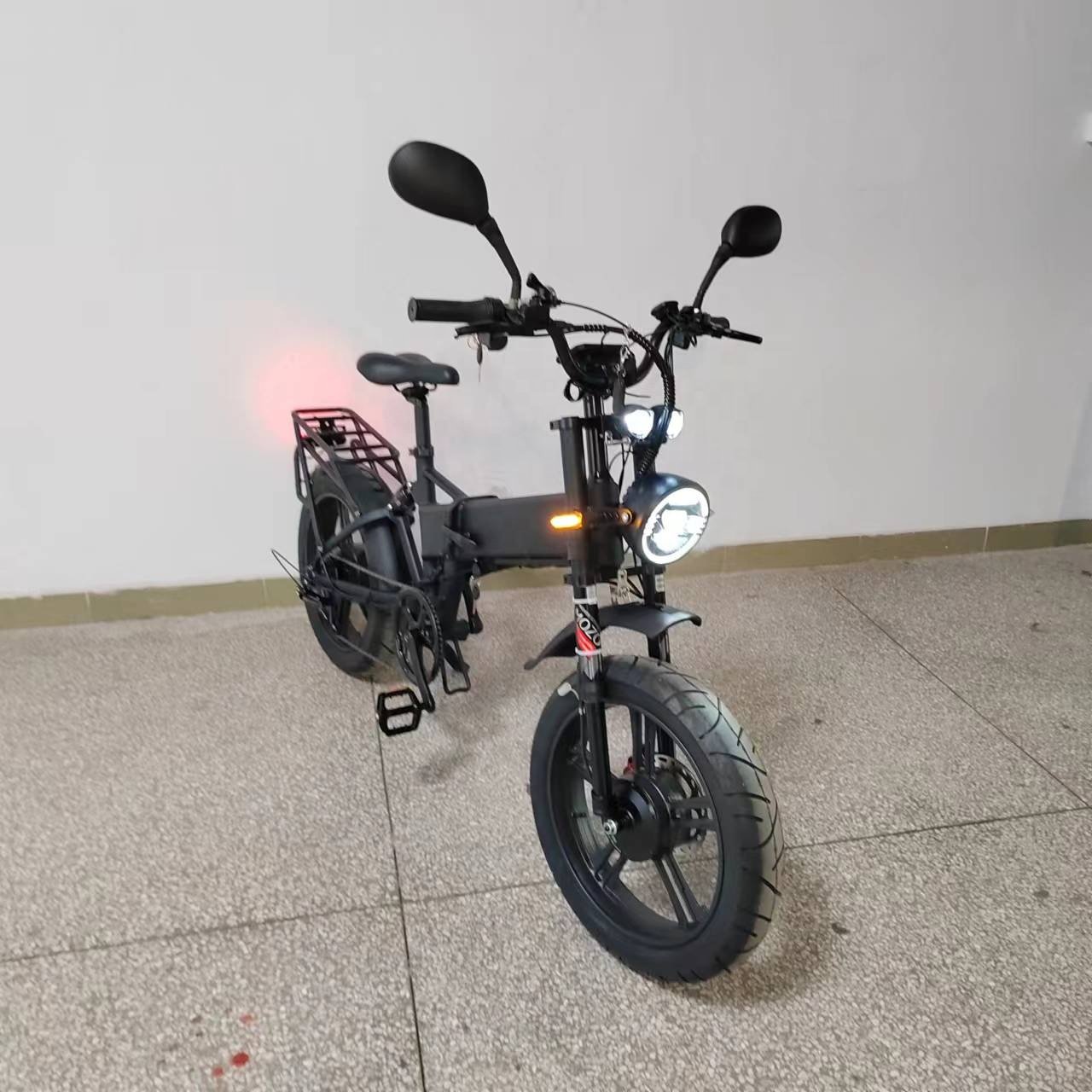 Folding Electric Bike 2000W Dual Motor 52v21Ah Hydraulic Brake Full Suspension Fat Tire 70-75 Kmh Fast Electric City Bike