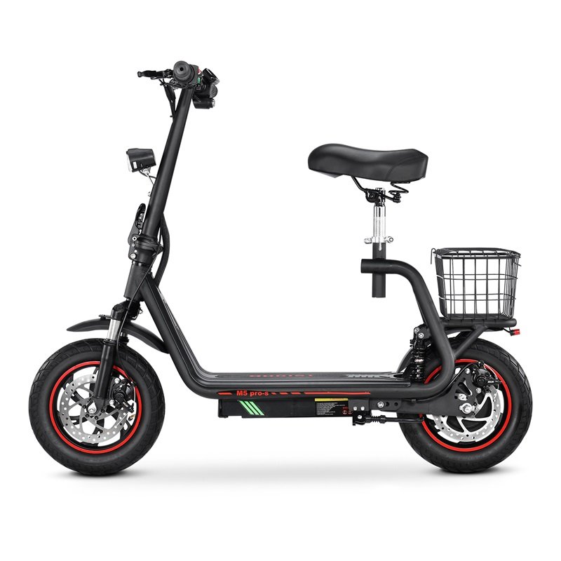 New arrival Bogist M5 Pro-s 500W high-performance motor 48V 13Ah lithium battery two wheel electric scooter with Storage basket