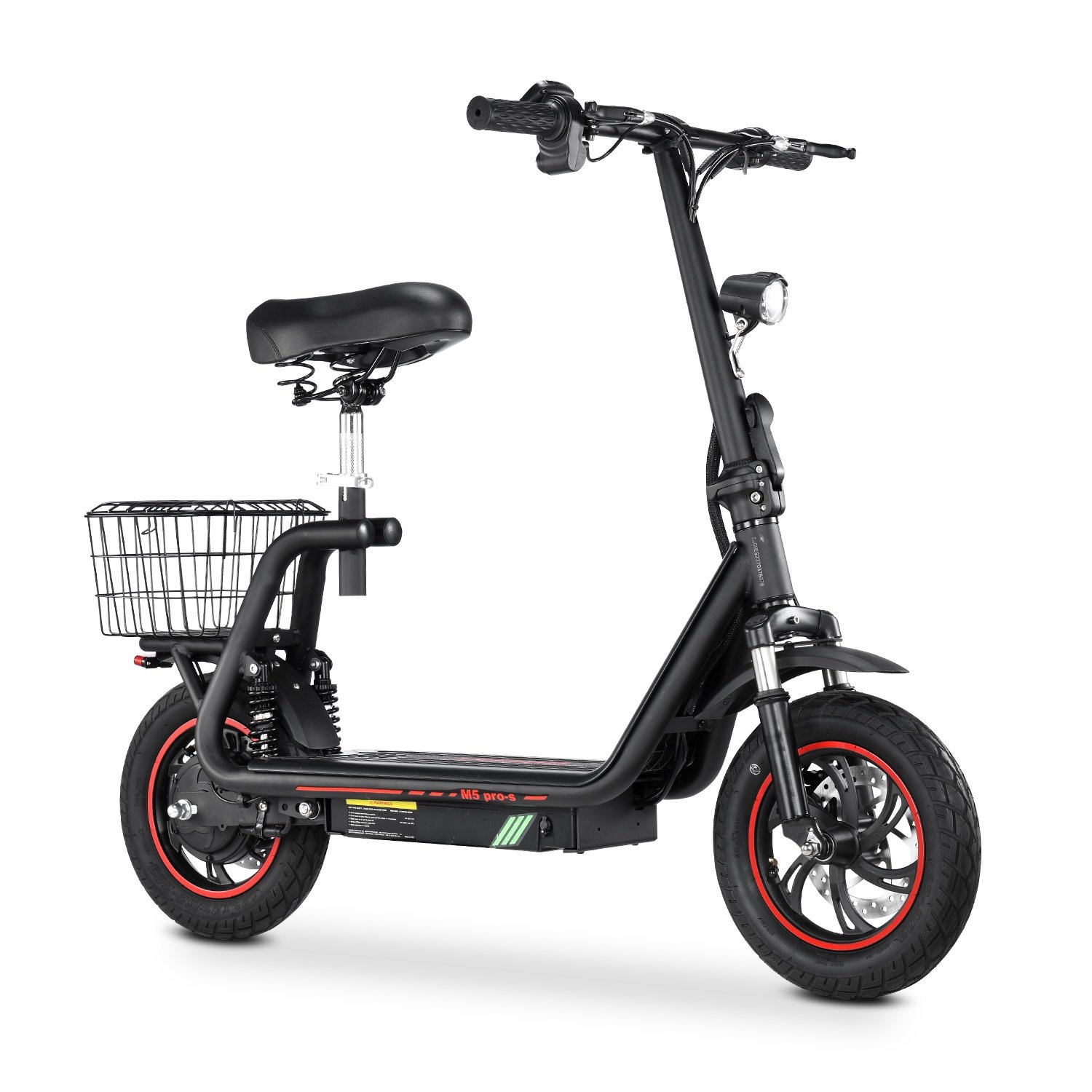 New arrival Bogist M5 Pro-s 500W high-performance motor 48V 13Ah lithium battery two wheel electric scooter with Storage basket