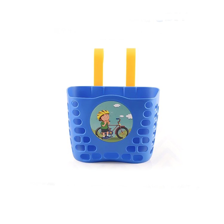 Popular Kids Bike Plastic Basket Quick Release Removable Children Bicycle Parts Front Rear Basket Bicycle Basket